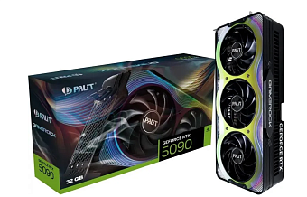 Видеокарта 32Gb PALIT RTX5090 GAMEROCK (RTX5090) GDDR7 512bit HDMI DP