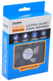 Вентилятор для корпуса .92mm Zalman ZM-F2 Plus (SF) (92x92x25мм, 1500об/мин, 20-23дБ, подшипник скол