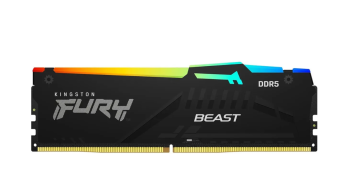 Модуль памяти DDR5 16Gb 5600MHz Kingston Fury Beast Black RGB EXPO CL36