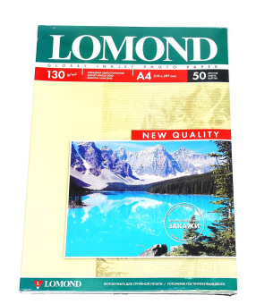 Бумага Lomond [A4] глянцевая, 130гр/м2, 50л