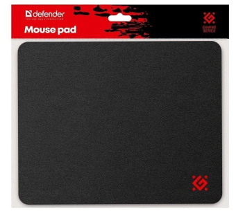 Коврик для мыши DEFENDER BLACK ONE (200x250x2мм, ткань, резина)