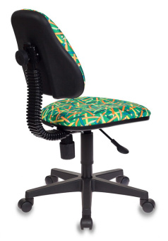 Кресло Бюрократ KD-4 (ткань, пружинно-винтовой мех. качания, до 100 кг) Зеленые карандаши