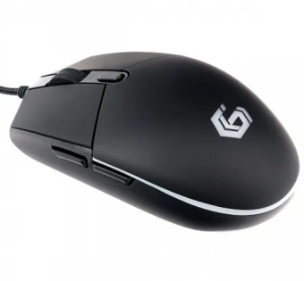 Мышь проводная Gembird MG-780 Gaming 2400dpi Подсветка USB Black (кабель тканевый)