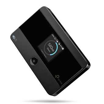 Wi-Fi роутер TP-Link M7350 N300, 2.4 ГГц, 2000 мАч, Micro USB, SIM-слот, черный