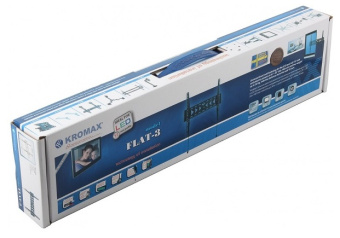Крепление для телевизора Kromax FLAT-3 (22"-65" макс.55кг настенный фиксированный) Black