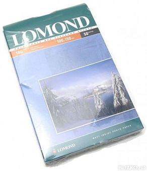 Бумага Lomond [10x15см] матовая, 180гр/м2, 50л
