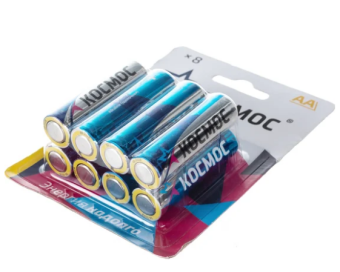 Элемент питания AA, 1.5V,  8шт, Космос LR6 BP-8