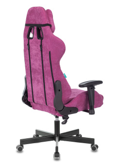 Кресло Zombie VIKING KNIGHT Fabric (ткань, мех. качания, крест. металл, до 150 кг) Малиновый