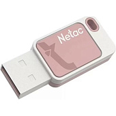 Флешка .64Gb Netac UA31 USB2.0, пластик, розовая