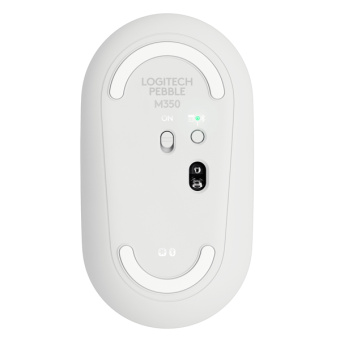 Мышь беспроводная Logitech M350 Bluetooth Pebble белый