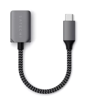 Переходник Satechi USB-C to USB-A Space Gray