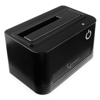 Док-станция Gembird (2.5"/3.5" HDD, блок питания) черный