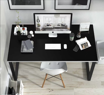 Стол компьютерный MaDXRacer KING LK15 "1520х820х750" черный, белая кромка