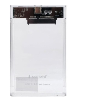 Внешний контейнер USB3.0 -> SATA 2.5", Gembird EE2-U3S-7 прозрачный