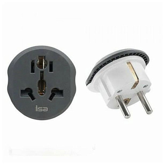 Переходник для розетки EU, US, UK, CN в RU, ISA ad01