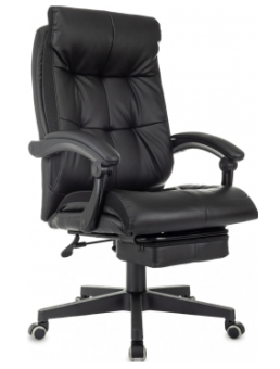 Кресло Бюрократ CH-824MSG-BF (эко.кожа, подставка для ног, до 120 кг) Черный