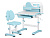 Стол Mealux Ergokids Fresco blue (ш77 х г43-60 х в52-75, стул в комплекте) бело-синий
