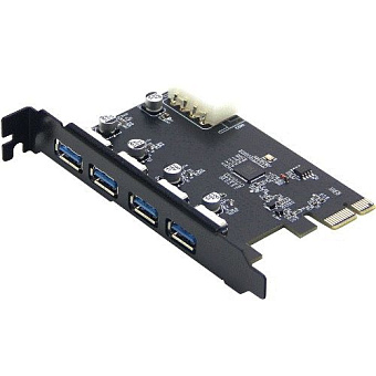 Контроллер PCI-E Gembird SPCR-04 (4*USB3.0)
