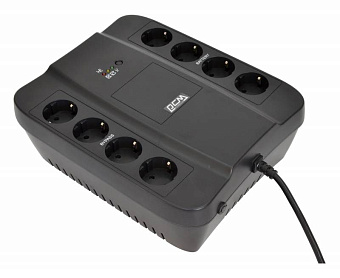 ИБП Powercom Spider  SPD-450N 450 ВА (8 х Euro розеток: 4 с резервным питанием, 4 с фильтрацией)