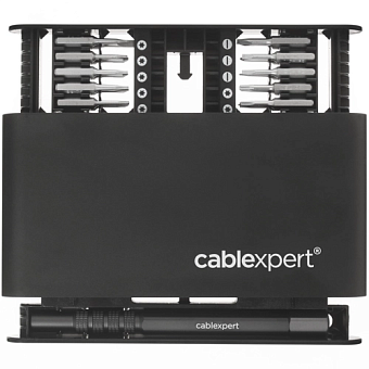 Набор инструментов Cablexpert TK-SD-09R Отвертка с набором бит (21 предмет)