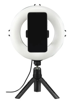 Кольцевой осветитель Hama SpotLight Smart 80, 96 LED, 21см, bluetooth