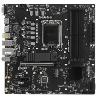 Материнская плата Socket-1700 MSI PRO B760M-P DDR5 (B760) 4xDDR5 HDMI DP VGA mATX
