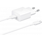 Сетевое зарядное устройство Samsung EP-T1510 15W USB-C White (с кабелем)