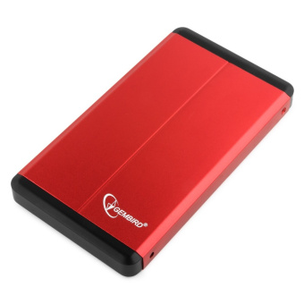 Внешний контейнер USB3.0 -> SATA 2.5", Gembird EE2-U3S-2-R, алюминий, красный