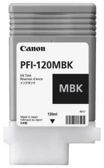 Картридж струйный Canon PFI-120MBK для TM-200/TM-205/TM-300/TM-305, матовый черный