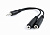 Кабель-переходник 3.5Jack (m)  --  2*3.5Jack (f), 5.0м, Cablexpert (разветвитель аудио) black