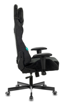 Кресло Zombie VIKING KNIGHT Fabric (ткань, мех. качания, крест. металл, до 150 кг) Черный