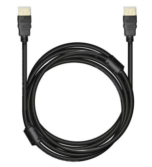 Кабель соединительный HDMI (m) < - > HDMI (m)  2.0м, ver 2.1, Bion, экран, ферритовые кольца, черный