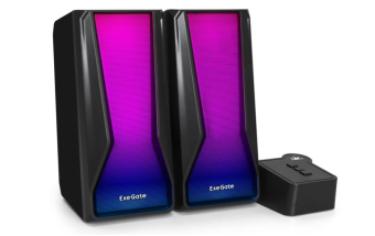 Акустическая система ExeGate Accord 230 (2x3W, Bluetooth, RGB, питание от USB) черный