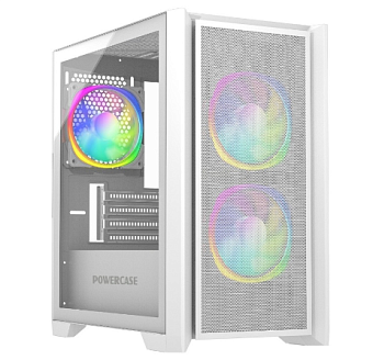 Корпус Powercase Alisio Micro Z3W ARGB mATX белый