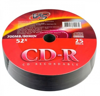 Диск CD-R 700 Mb VS 52x Shrink (25шт.)