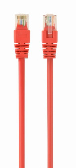Кабель патч-корд .Patch cord кат.5e  0.25м, Cablexpert, многожильный, красный