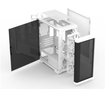 Корпус Zalman Z10 DUO USB-C ATX, белый