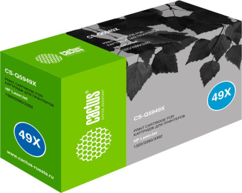 Картридж лазерный Cactus CS-Q5949X для HP 1320/3390/3392, 6000 стр. черный