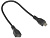 Кабель USB2.0 microBm < - > microBf удлинительный  0.2м, Flextron