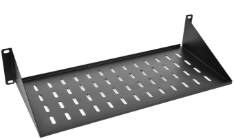 Полка ЦМО (МС-40-9005) 2U 15кг. 19" 400мм черный