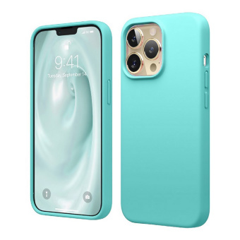 Чехол для смартфона Apple iPhone 14 Pro 6.1" - Gurdini Soft lux силикон, бирюзовый