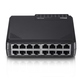 Коммутатор 16 port NETIS ST3116P 100 Мбит/с черный