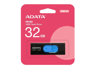 Флешка .32Gb ADATA [UV320] USB3.2 черный/голубой