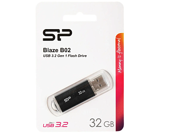 Флешка 32Gb Silicon Power Blaze B02 SP032GBUF3B02V1K USB3.1 черный