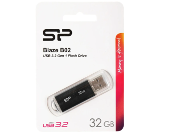 Флешка 32Gb Silicon Power Blaze B02 SP032GBUF3B02V1K USB3.1 черный