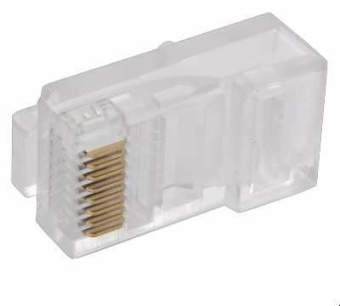 Коннектор RJ-45, кат.5,  20 шт. VCOM