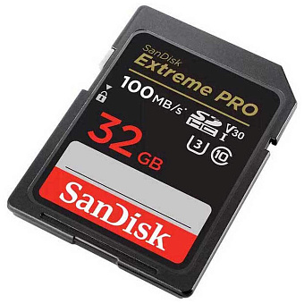 Карта памяти SD 32Gb SanDisk Extreme Pro SDHC UHS-I U3 V30