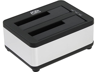 Док-станция AgeStar 3UBT8 (2*2.5"/3.5" HDD, clone, блок питания) серебристый