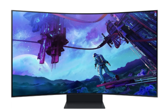 Монитор 55" Samsung Odyssey Ark (VA 3840x2160 1ms 165Hz HDMI DP SP) черный