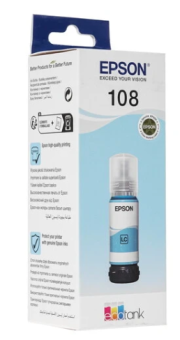 Картридж струйный EPSON 108 для Epson L8050/L18050, светло-голубой